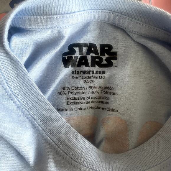 Star Wars Mandalorian Graphic Short Sleeves Embroidered Shirt Sz XS - Picture 5 of 5